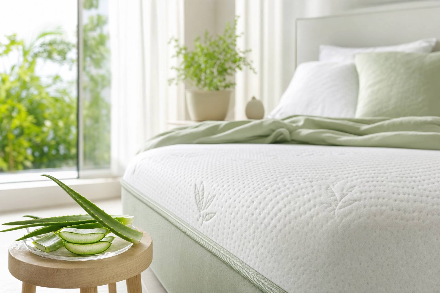 Colchón de aloe vera: beneficios reales para piel sensible y descanso reparador